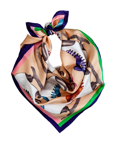 Silk scarf / Happy Skates